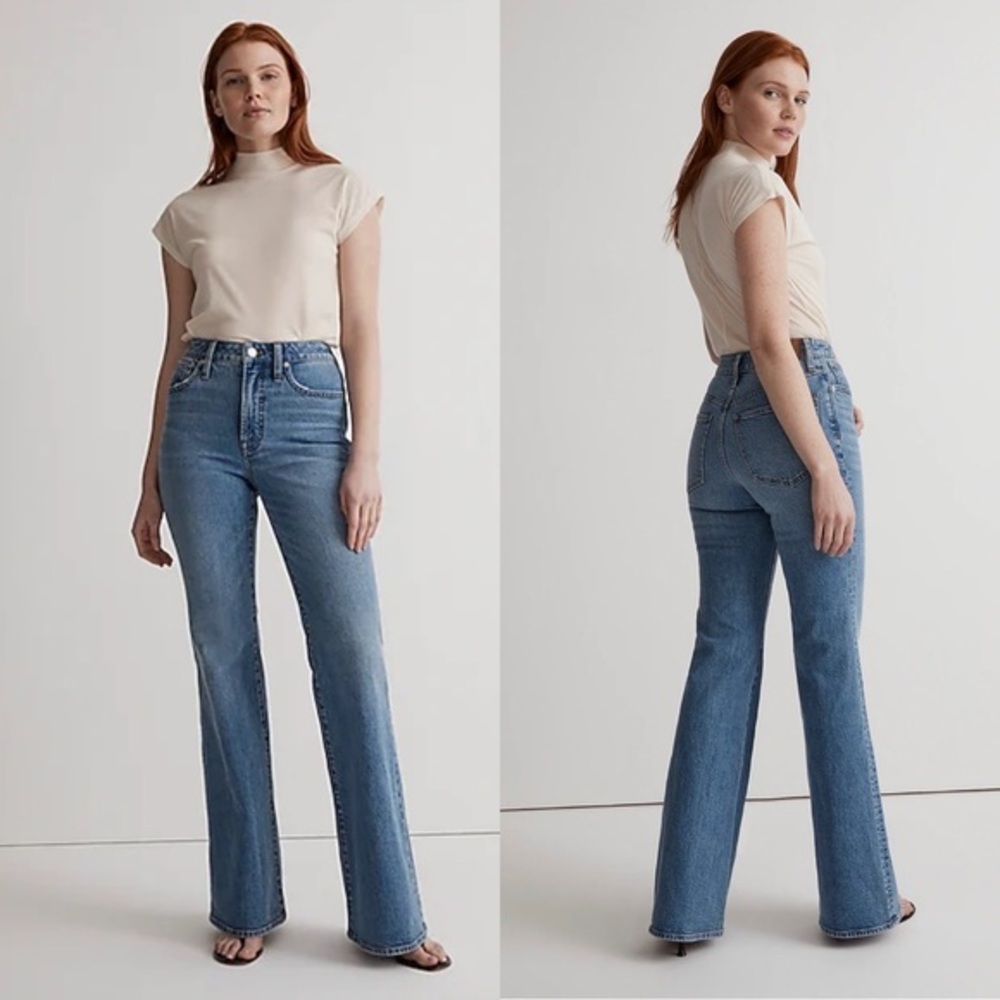 Madewell The Curvy Perfect Vintage Flare Jean in Tarlow Wash size 33 NWT